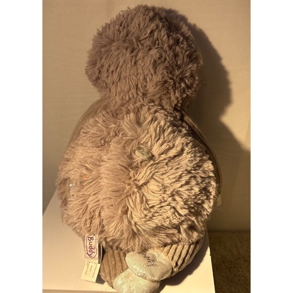 Scentsy Buddy Sloth Plush Toy Grey With Silver Bow & Star Emblem - Picture 3 of 9